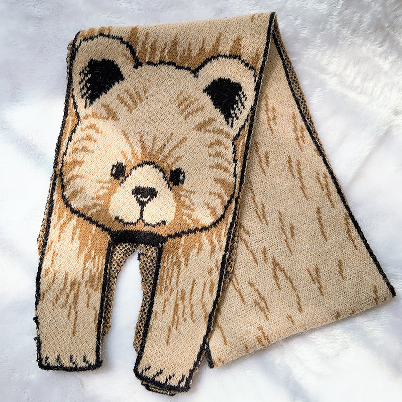 Children Unisex Cute Cartoon Dog Bear Scarf 1 Piece display picture 7