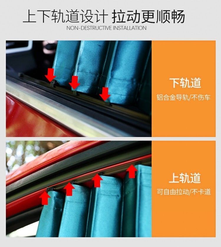 Mercedes-Benz V260L Extended Version Special Car Curtains, Car Privacy Sunshade Curtains, Blackout Curtains, Double-Track Heat-Insulating Curtains