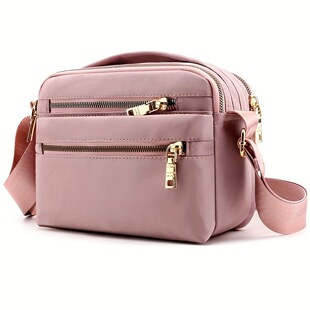 K 77819 Multi Zipper Nylon Shoulder Bag ����ˮ������ �羳��