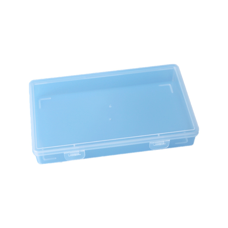 Caja de plástico PP transparente rectangular, hardware, componentes electrónicos, caja de almacenamiento, aparejo de pesca, gancho de pesca, papelería, caja de embalaje
