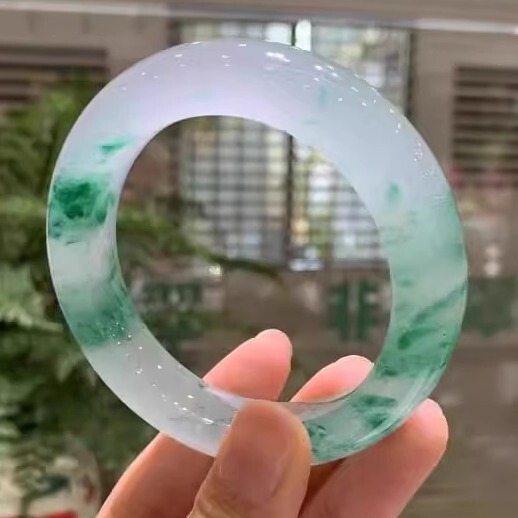 天然アフリカエメラルドブレスレット、ハイアイスフラワーブレスレット、ユリンドン翡翠ブレスレット、女性用交換用翡翠ブレスレットペンダント|undefined