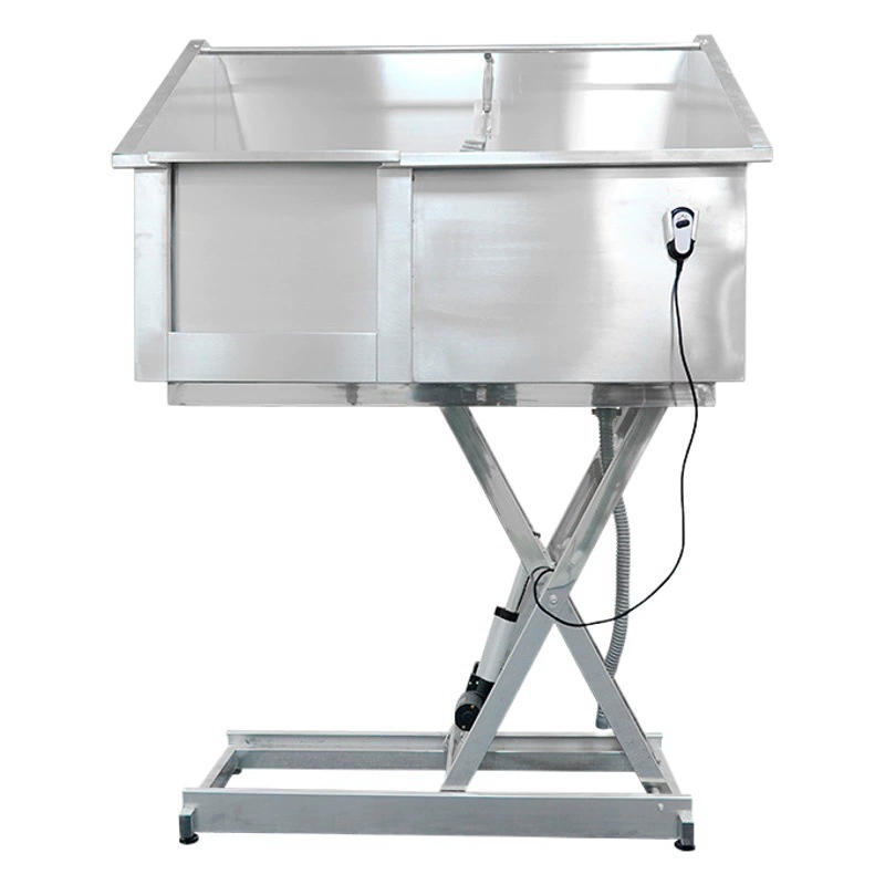 Больница для домашних животных клиника ванна бассейн Электрический Лифт нержавеющая сталь собака мытье размер бассейна собака ванна раковина