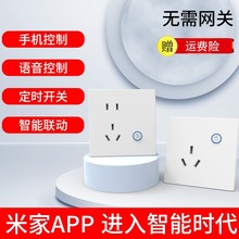 智能WiFi插座墙壁插座接入米家APP定时小爱同学语音控制10A/16A