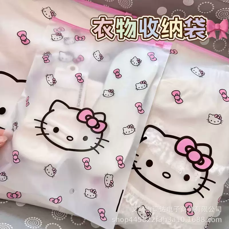 Hello kitty, storage bag for traveling, underwear, uniform, container, suitcase