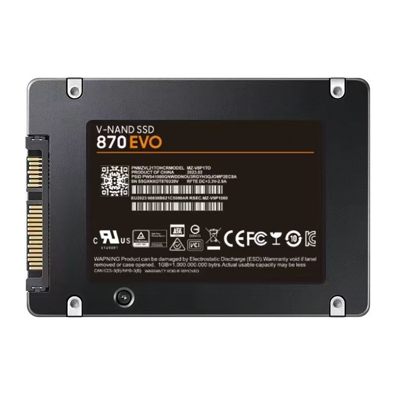 Unidad de Estado Sólido SATA3 de Alta Velocidad Transfronteriza 870EVO 1TB 2TB 4TB, Expansión Neutral, Actualización SSD en Existencia para Entrega Rápida