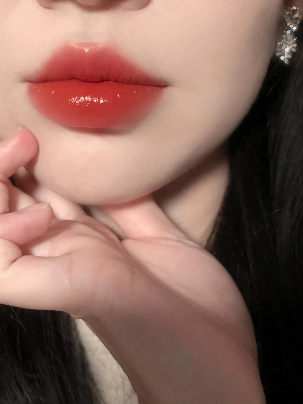 Cross-border DAIMANPU small baby bottle mirror lip gloss, water light glass jelly lip, affordable domestic milk tea lipstick lip gloss undefined
