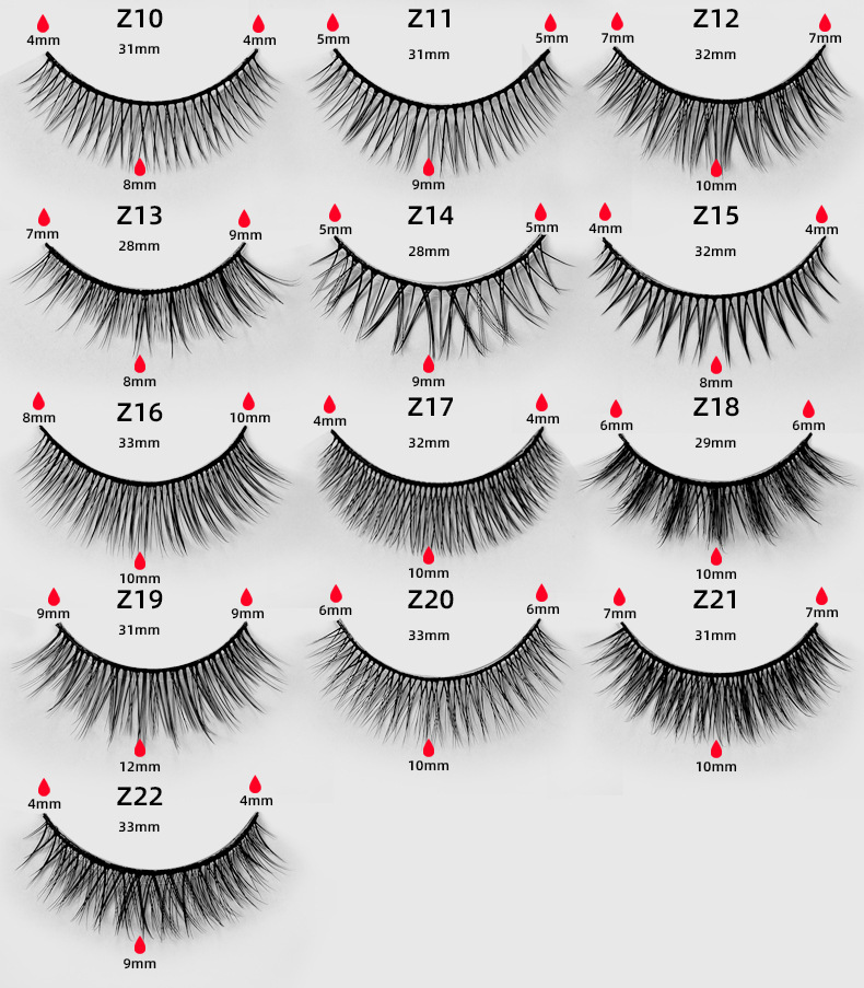 New two-pair self-adhesive false eyelashes, Japanese-style little devil, glue-free self-adhesive false eyelashes, jelly tape self-adhesive eyelashes undefined