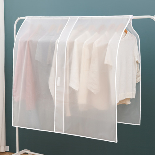 Clothes dust cover batch thickened translucent dust cover wardrobe storage suit cover hanging clothes bag dust bag
