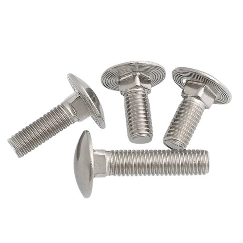 304 stainless steel large head carriage bolt DIN603 oblate head square neck carriage screw M6M8M10M12