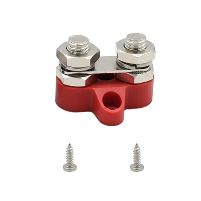 Power supply, ignition system accessories Post M6/M8 Connection Stud - red-double-stud-with-gasket-m10