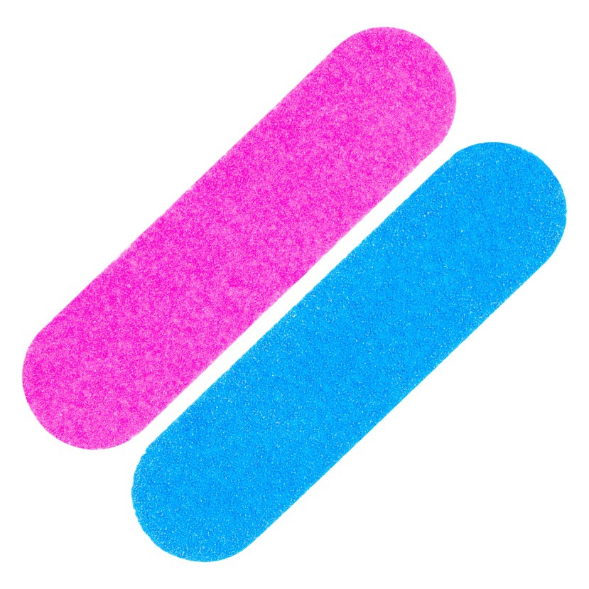 Mini Wood Veneer File Double-Sided Sand Strip Mixed Color Wood Chip File Polishing Strip Disposable Red and Blue Small Rubbing Strip Manicure Tool