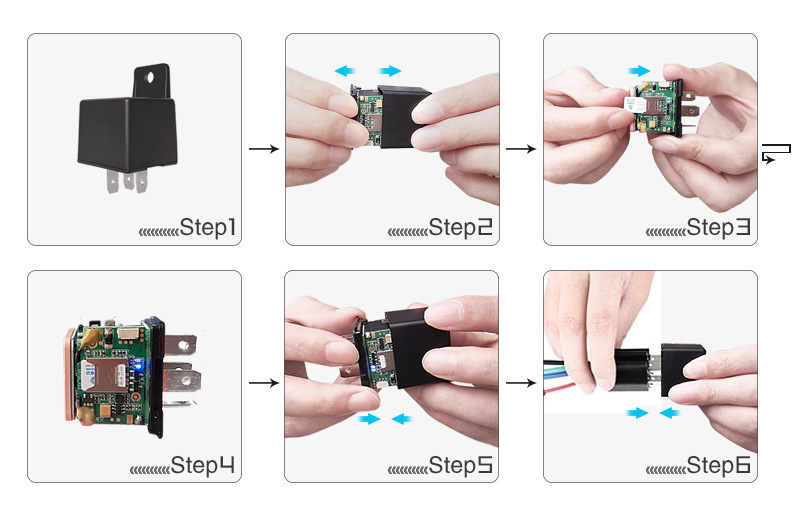 Relay 2g Locator Sos Solution Remote Control Oil Cut-Off Smart Locator Vehicle Anti-Theft Buzzer Alarm Gps