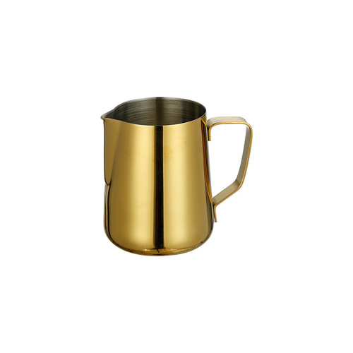 拉花杯不锈钢黑色七彩金色尖嘴拉花缸咖啡打奶杯奶茶杯量杯融蜡杯