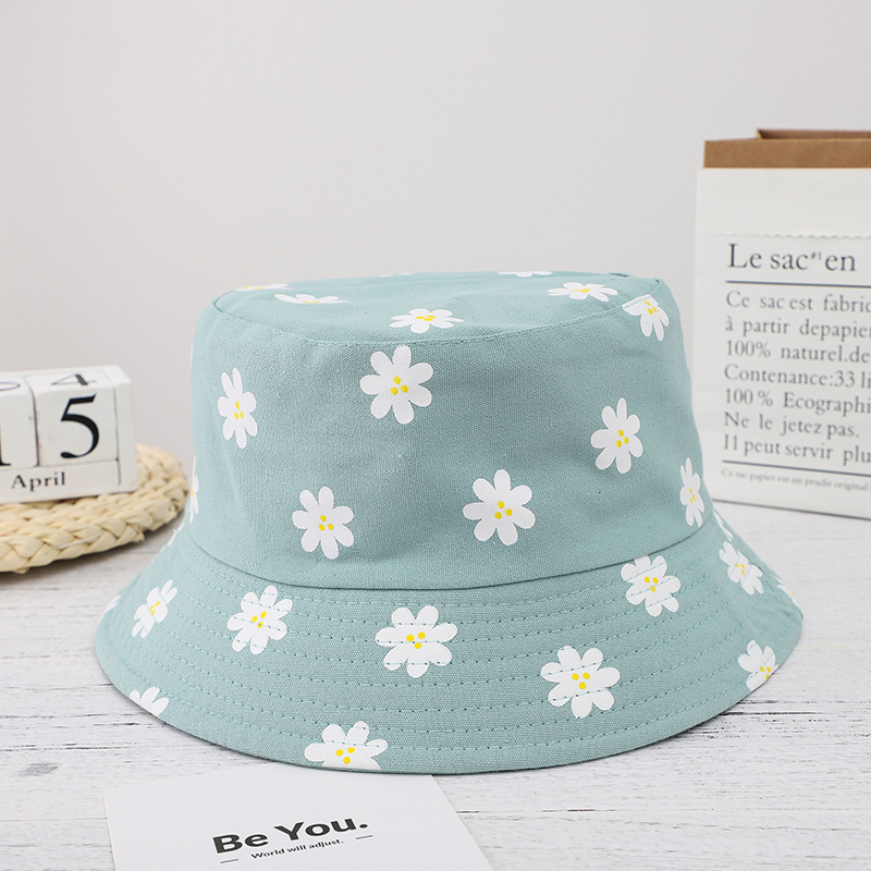 Unisex Lässig Blume Breite Traufen Bucket Hat display picture 7