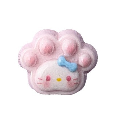 Brillante gato garra DIY accesorios de resina adyacentes de goma crema caja de teléfono móvil pinzas de pelo manuales adyacentes de cabello nevera botones de zapatos