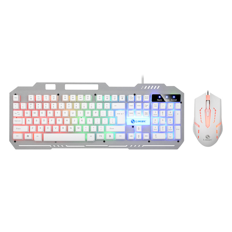 マムシkm 160有線usb金属ネットカフェのキーボードのマウスセットの機械的な手触りのコンピュータの電気競争のゲームのキーボードのマウス|undefined