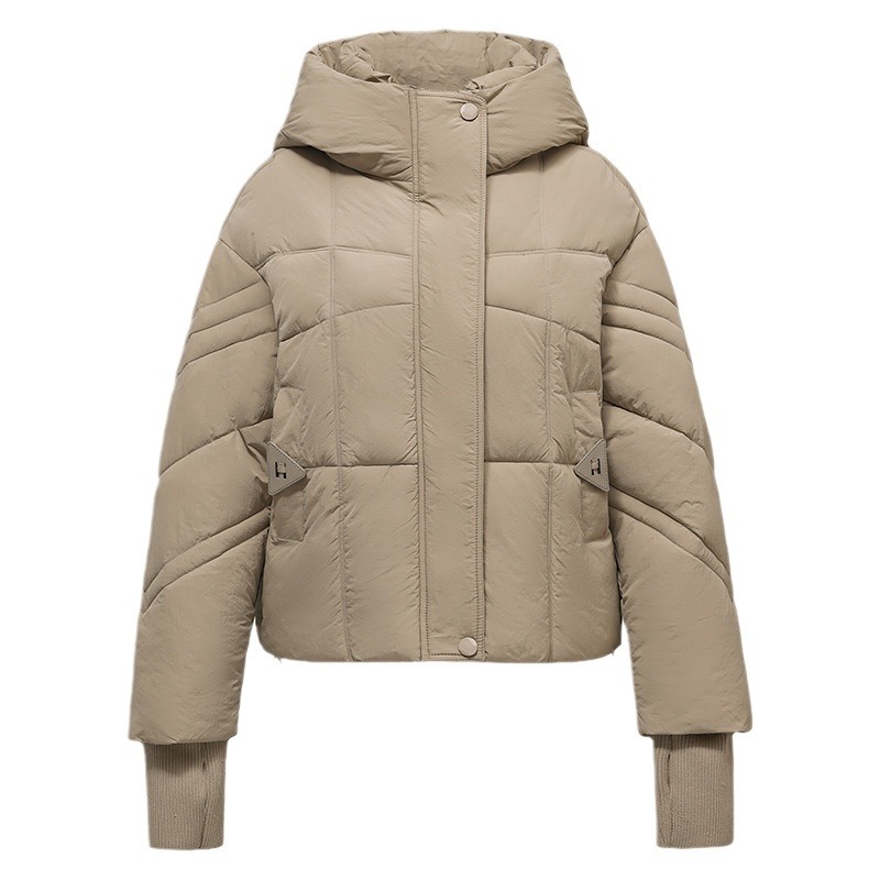 Ropa de pan gruesa, ropa de algodón corta de pluma, ropa de algodón femenina coreana suelta, chaqueta de algodón para estudiantes de otoño y invierno en moda