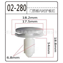 适用于福特新福克斯新致胜新款翼虎汽车门板内衬适用配件装饰固定