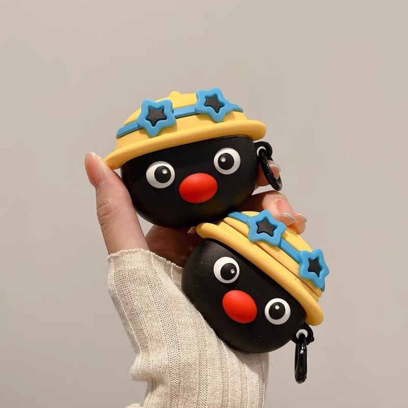 Penguin for airpods pro2 Apple Bluetooth Wireless Headphone Set 1/2/3 Generation Silicone Cute Cartoon Women