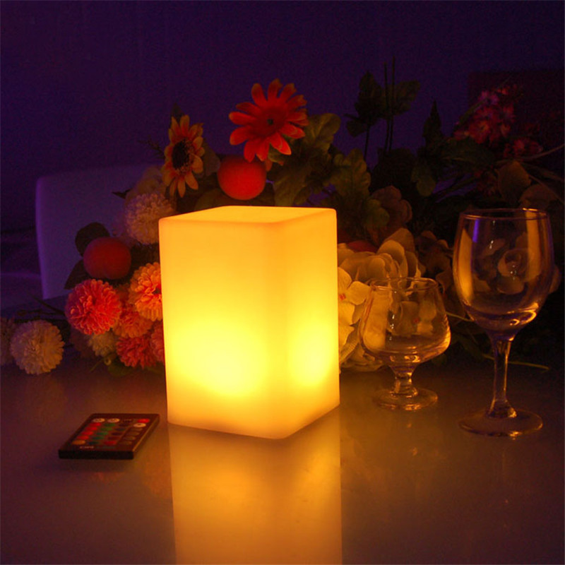Lámpara de escritorio transfronteriza cuadrada recargable de luz nocturna de la habitación de niños en línea luz de escritorio de protección de ojos de bar limpia luz de atmósfera creativa