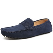 男士橙色豆豆鞋男生豆丁鞋懒汉2025秋季透气驾车鞋休闲男鞋桔黄色