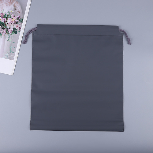 Wholesale colored ribbon bags for candies EVA satin travel storage bags children's clothing set packaging bags