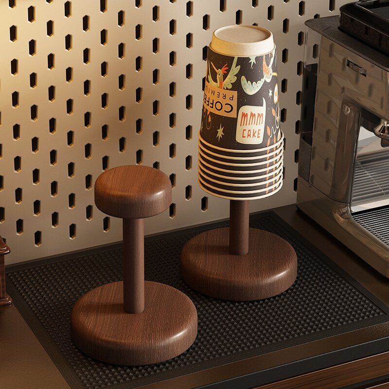 soporte de tazas de mesa para almacenar estantes de artículos, tazas desechables, tazas de café, tazas de té, tazas de agua, soporte de tazas de papel comercial en la mesa
