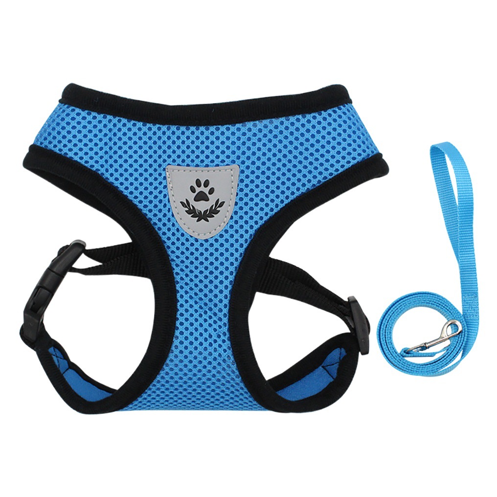 Cuerda de tracción para perros, tela de malla transpirable, espalda de pecho, perrito, cuerda de tracción reflectante y anti-liberación, cuerda para perros, cuerda para perros