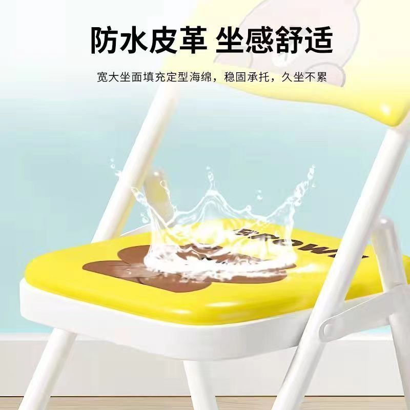儿童卡通书桌家用幼儿园小学男生女生写字桌椅套装可折叠软包椅子|undefined