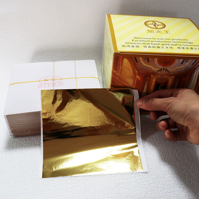スポット 9*9 台湾金箔紙仏像エンジニアリングステッカートップ手作り模造金箔工芸品ネイルアート装飾金箔紙|undefined