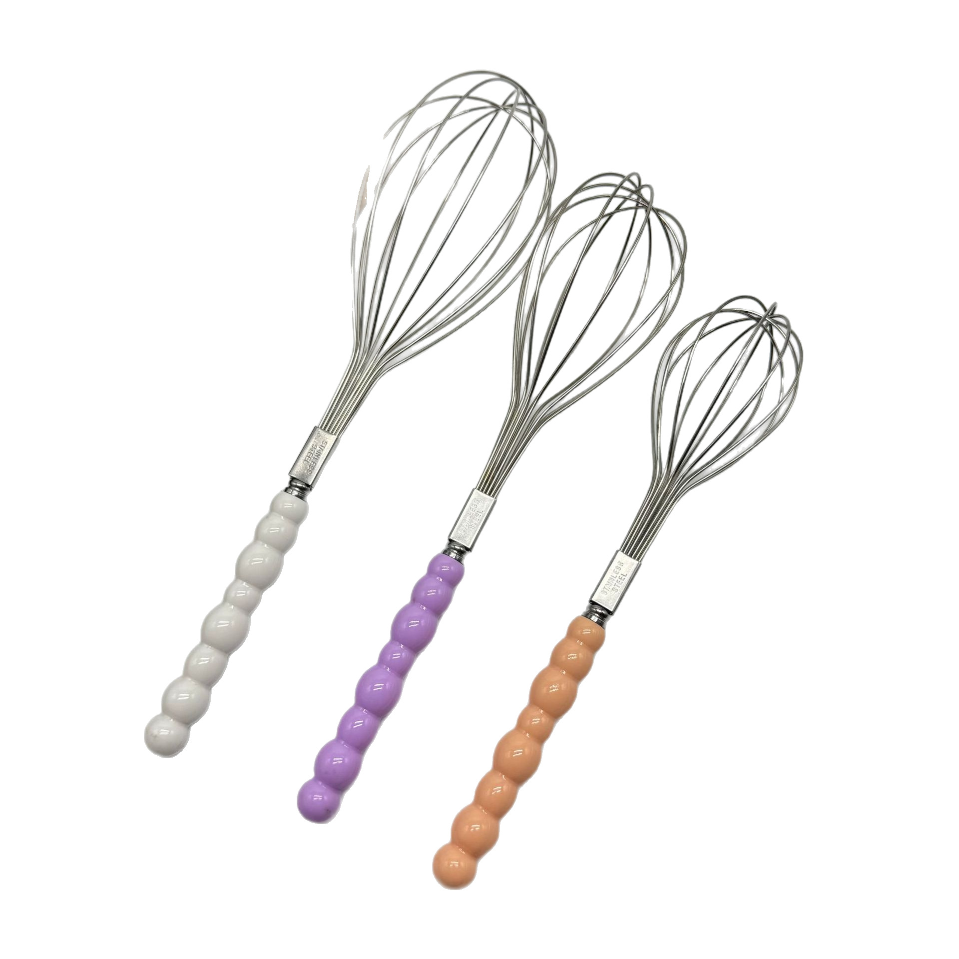 Batidor manual Batidor de fideos de acero inoxidable 304 Batidor de huevos Batidor de leche doméstico Batidor de huevos Batidor de huevos