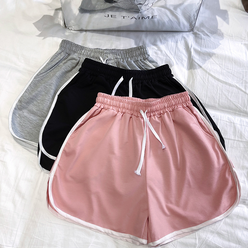 Women's Plus Size Sports Shorts for Chubby Girls Summer Thin Loose High Waist a-Shaped Wide Leg Casual Running Hot Pants