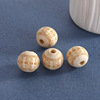 Round beads, carved bracelet with tassels, 16mm, 20mm