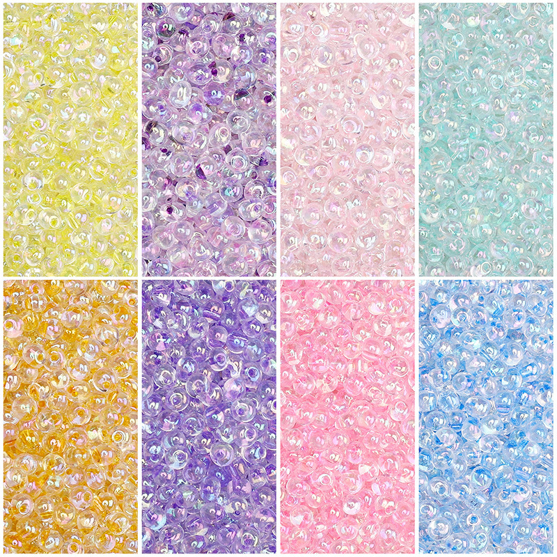 4mm domestic water droplets magic glass rice beads beads handmade diy bracelet necklace pendant material accessories wholesale