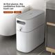 Ecoco Italian Coco New Trash Can Household Bathroom Kitchen Gap with Lid Large Automatic Packaging Paper Barrel