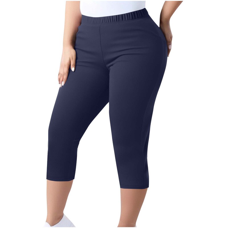 国境を越えた売れ筋のヨーロッパとアメリカの女性用レギンス、クロップドパンツ、大きいサイズのウエストゴムパンツ|undefined