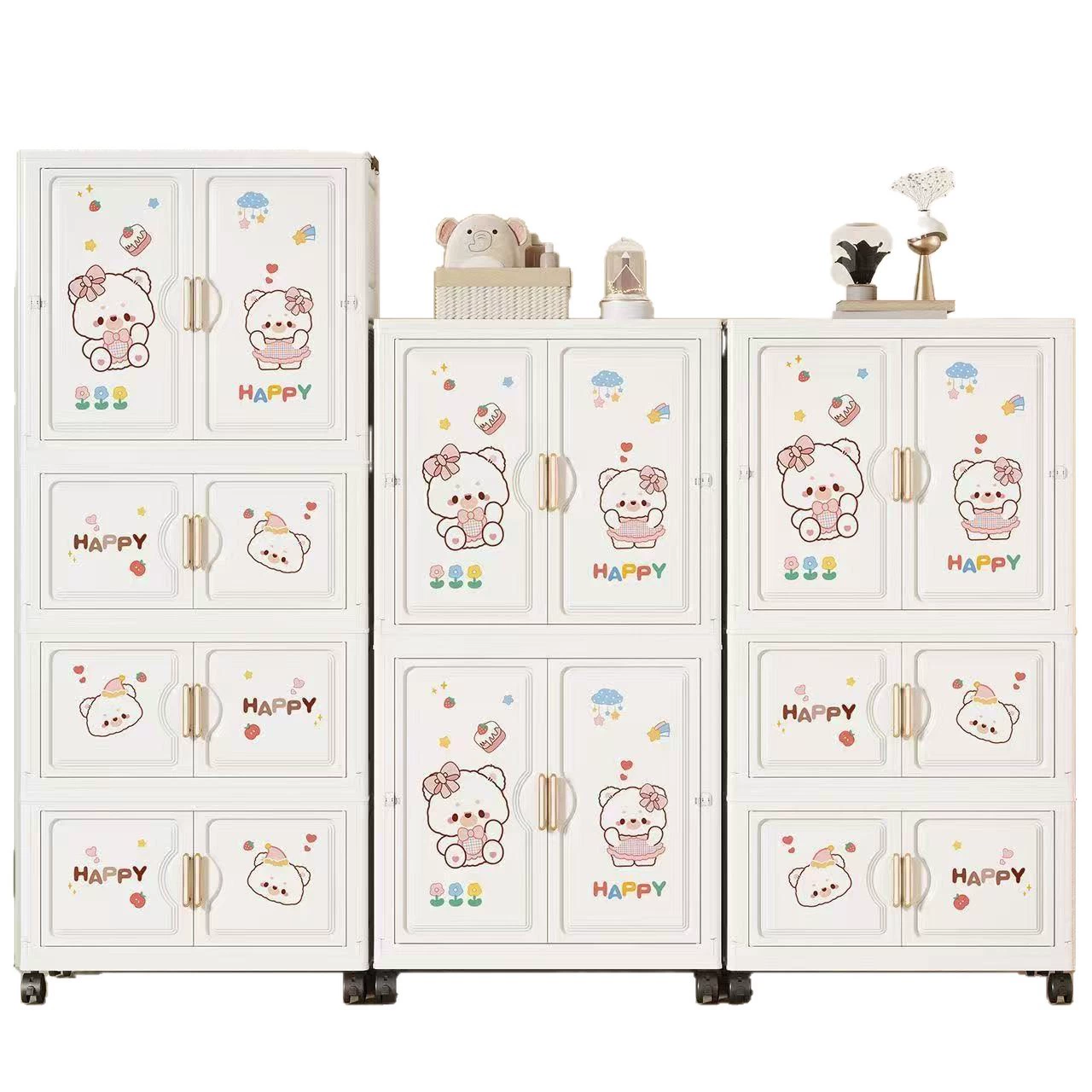 Children's cartoon overall, home foldable storage system