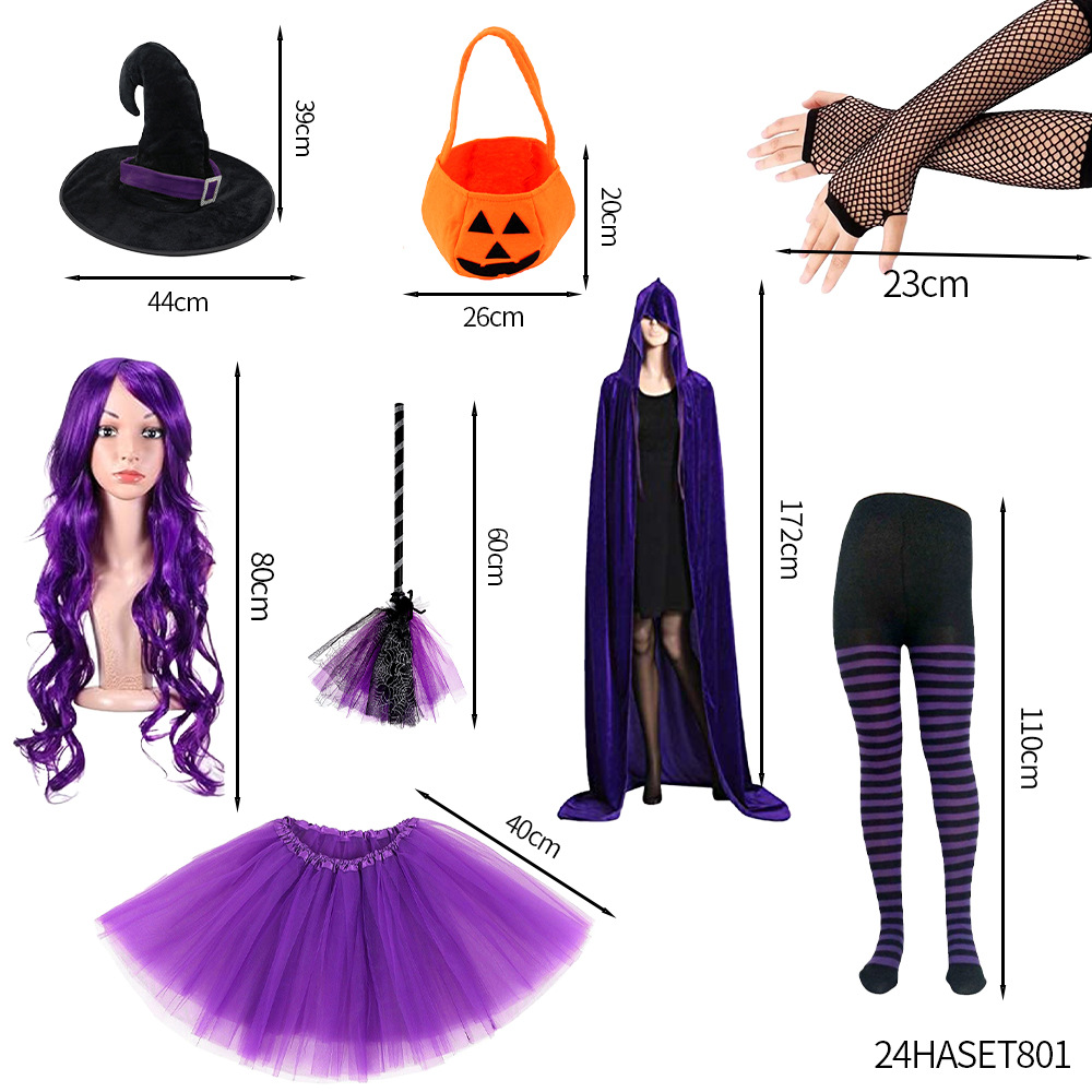 Escoba de Halloween disfraz de bruja escoba de Harry Potter escoba mágica oficina de brujas educación de la atmósfera