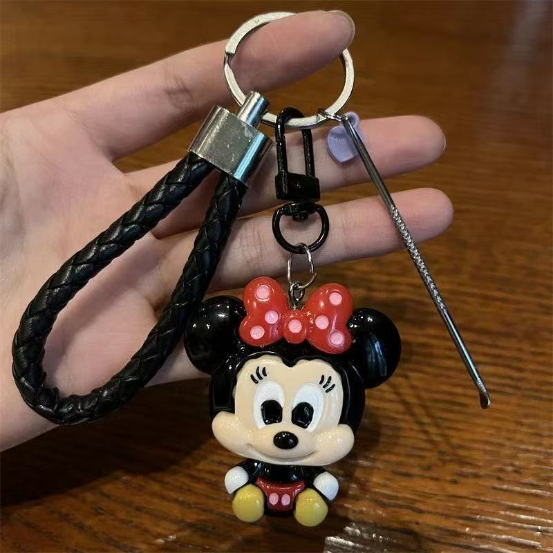 かわいいミッキークリエイティブキーホルダー爪切り爪はさみ韓国漫画インカップルキーホルダーペアペンダント