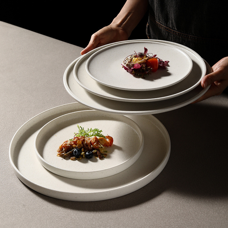 Scandinavian Ceramic Western Steak Plate Creative Western Breakfast Plate Flat Plate Home Dish Plate Restaurant Hotel Plate Scandinavian Ceramic Western Steak Plate Creative Western Breakfast Plate Flat Plate Home Dish Plate Restaurant Hotel Plate