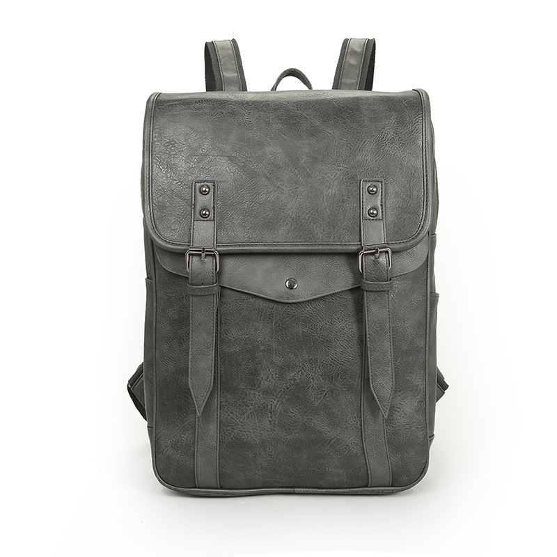 Retro Fashion Men's Travel Backpack - Gray