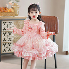 Spring Loli baby tarp princess dress 2024 spring new style noble princess dress sweet dress