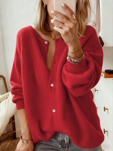 X 85815 Women Fall Winter Cardigan Sweaterë���_��