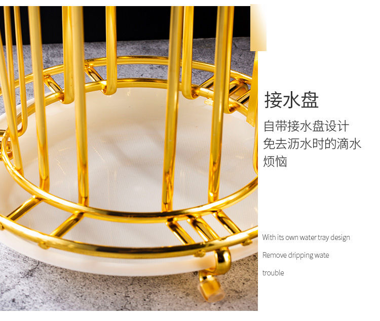 铁艺沥水杯架 厨房置物架6杯玻璃杯架客厅置物架