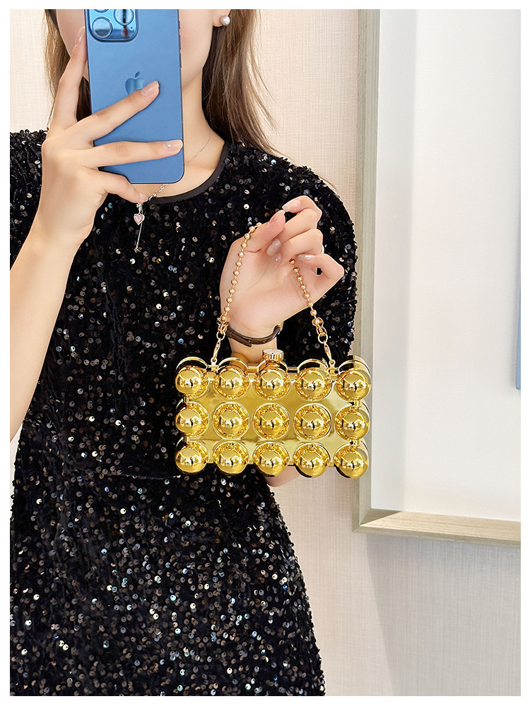 Acrylic bag 2025 New style, European and American cross-border single-shoulder fashionable design women's chain box bag undefined