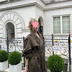 经典款廓形版风衣女2025秋季新款今年流行爆款时尚气质中长款外套