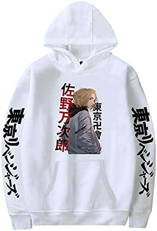 Unisex Anime Tokyo Hoodie Manjiro Sano Printing Long