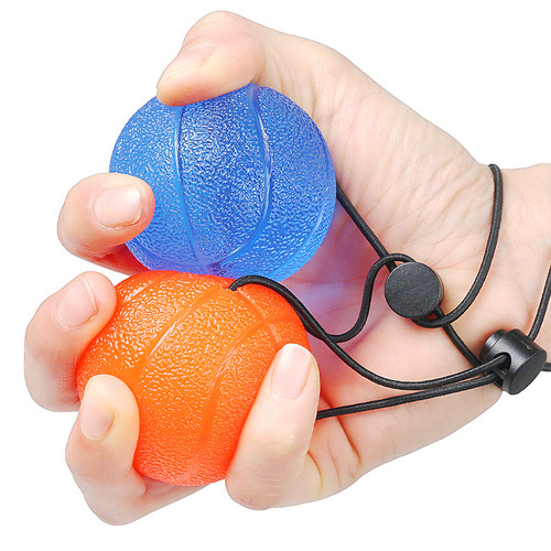 Anti-drop hand grip ball with rope for men and women to exercise their fingers for massage, leisure and decompression fitness equipment