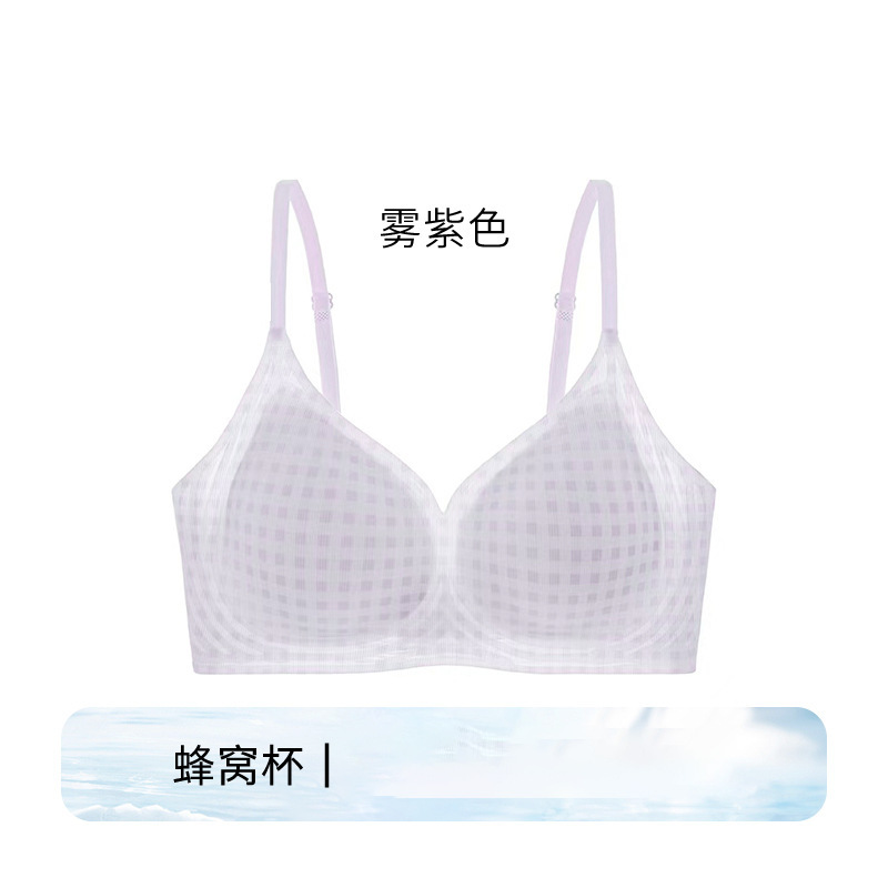 无痕内衣女夏薄款透气凉感小胸聚拢抗菌2025无钢圈文胸厂家批发|undefined