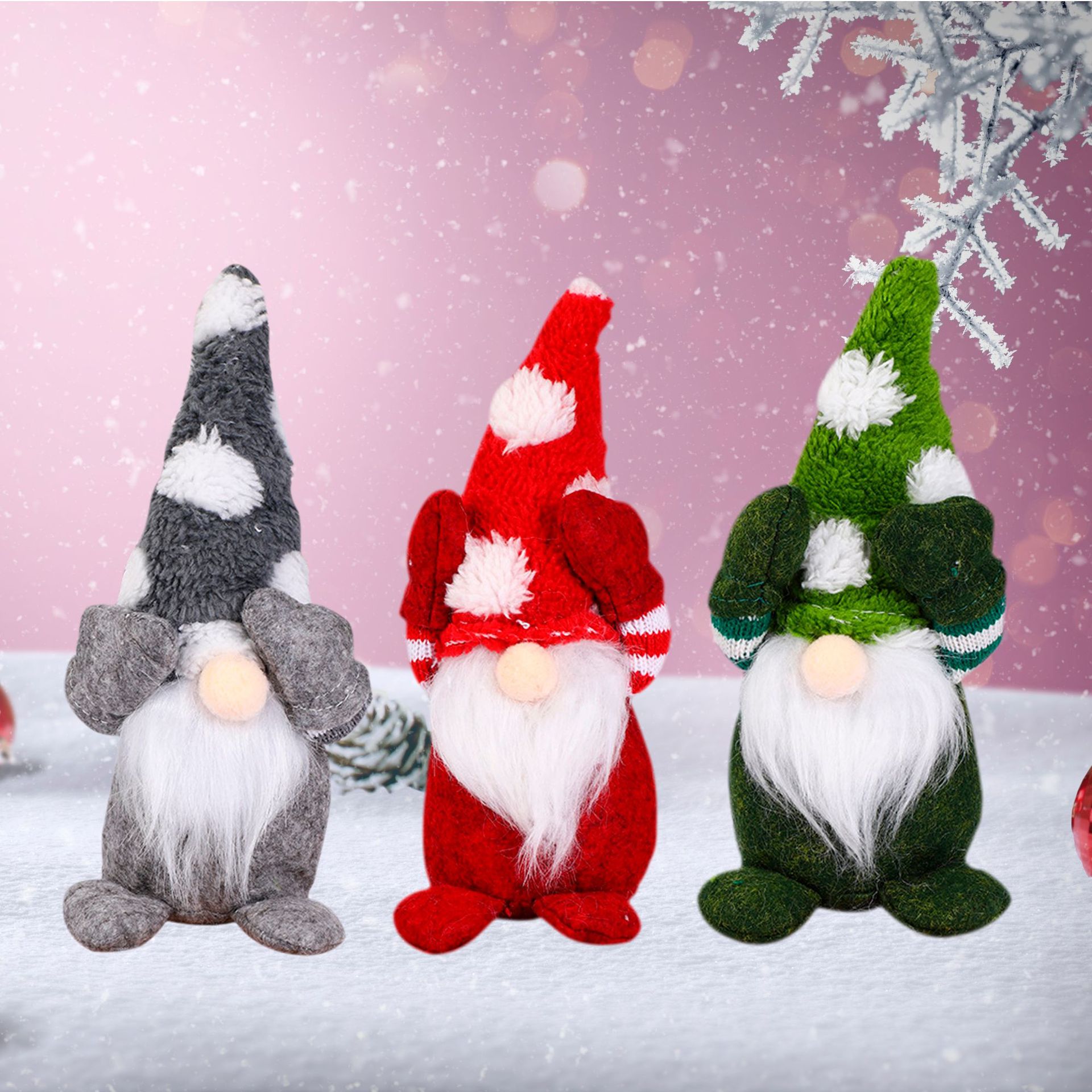 Muñecas de Navidad tímidas transfronterizas muñecas de Navidad creativas flocos de nieve muñecas de decoración de viejos adornos